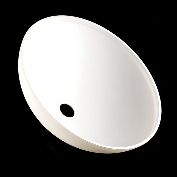 Glas Lampenschirm 400mm weiß Ersatzglas für E27 Fassung Lochmaß Ø 42 mm