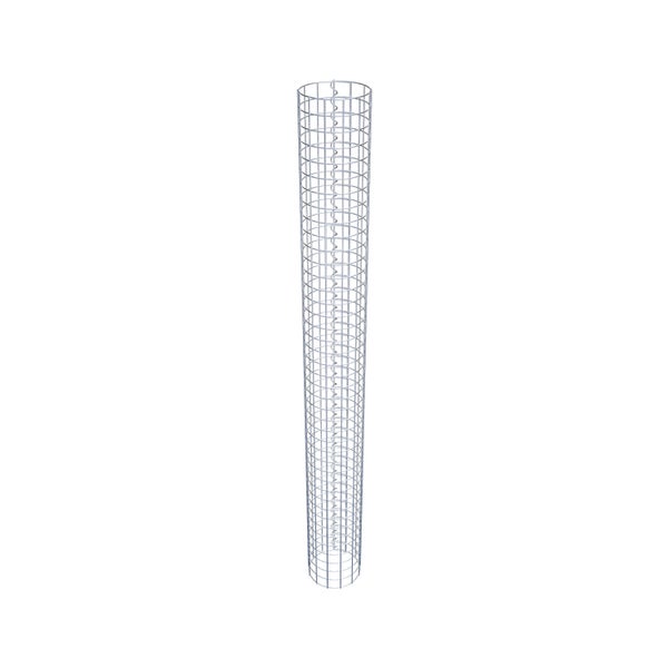 Gabionensäule Durchmesser 22 cm MW 5 x 5 cm rund - Höhe: 210 cm