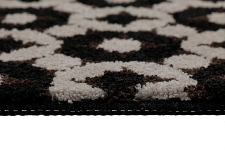 Badteppich Schwarz Taupe J&J  WECONhome Basics 70x120 cm