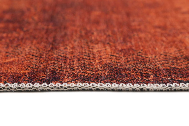 Vintage Teppich Rost Rot Kurzflor Radiate WECONhome 190x290 cm
