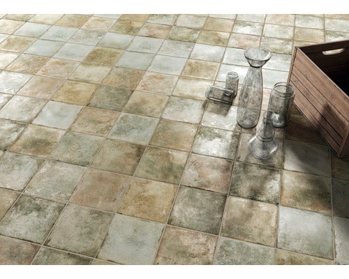 Wand- und Bodenfliese FS Etna sage 33x33cm