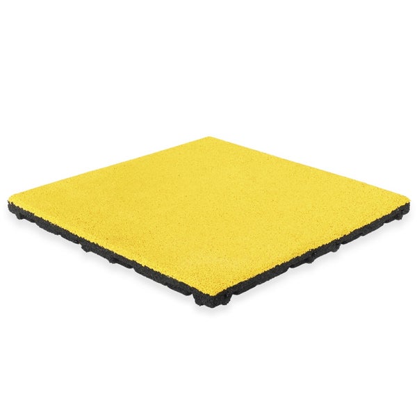 Gummifliese EPDM-Deckschicht - 50 x 50 cm - 45 mm - Gelb