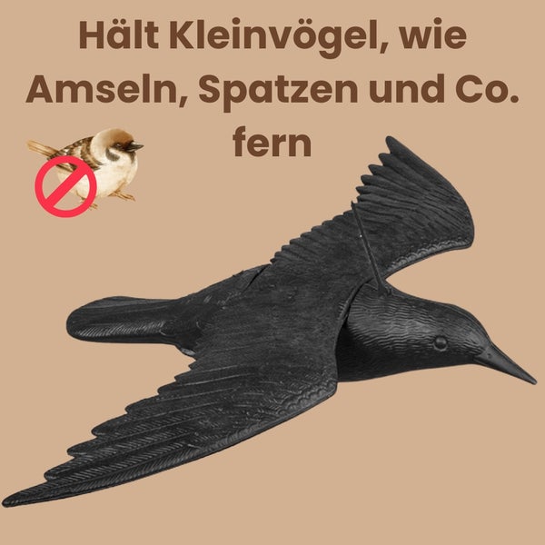 Krähe zur Vogelabwehr