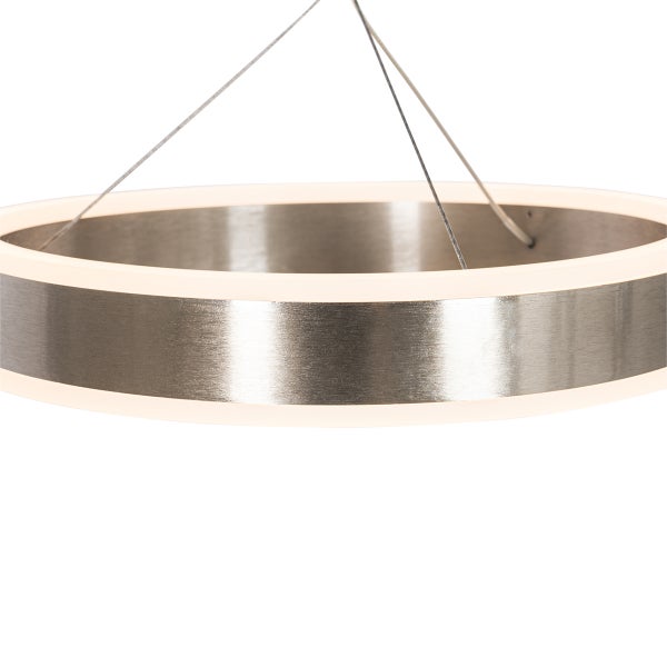 Runde LED-Hängeleuchte mit Metalleffekt