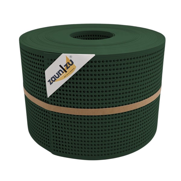 Zaunblende auf Rolle mit Zaun zu Logo