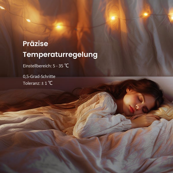 EMKE Intelligenter Heizkörper-Thermostatkopf – Weiß, Touchscreen, Fernsteuerung, 82x50mm, 7-Tage/24-Stunden Programmierung