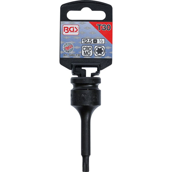 BGS technic T30 Torx Bit mit 12.5 Millimeter Antrieb