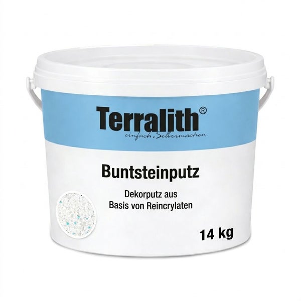 Terralith Buntsteinputz, Dekorputz auf Basis von Reincrylaten, 14 Kilogramm