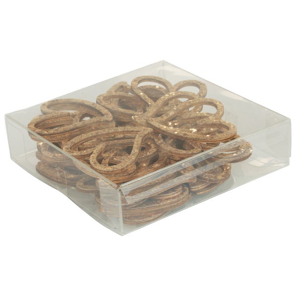 Dekorative Herzanhänger in transparenter Verpackung