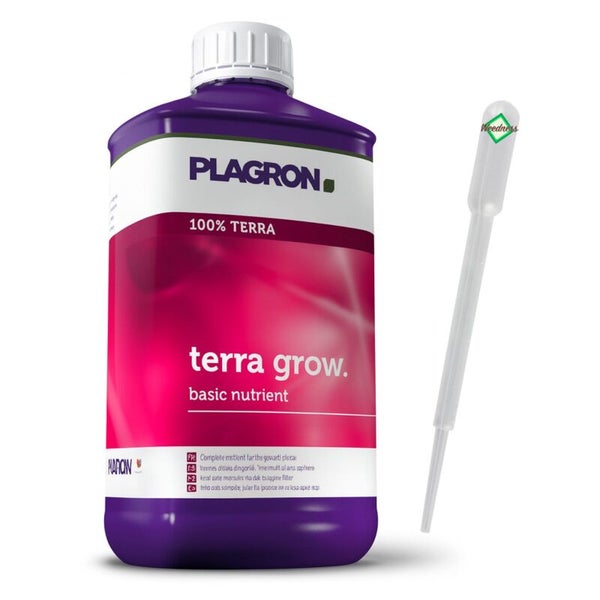 Plagron Terra Grow Basisdünger in Flasche mit Pipette