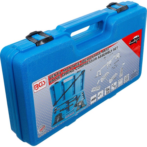 BGS technic Ventil Montage Demontage Satz im blauen Koffer