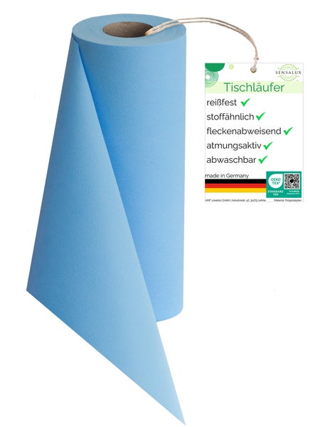 Sensalux NATURE Tischläufer - 0,5m x 25m Himmelblau