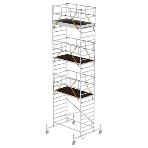 MUNK Rollgerüst SG mit Doppelplattform 1,35x2,45m Plattform 9,74m AH