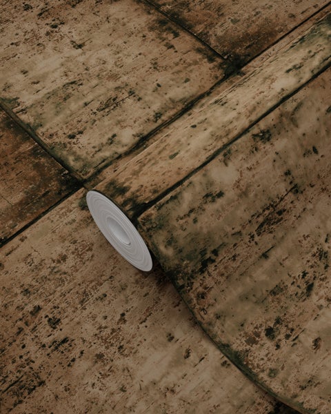 Tapetenrolle mit Holzbrettmuster