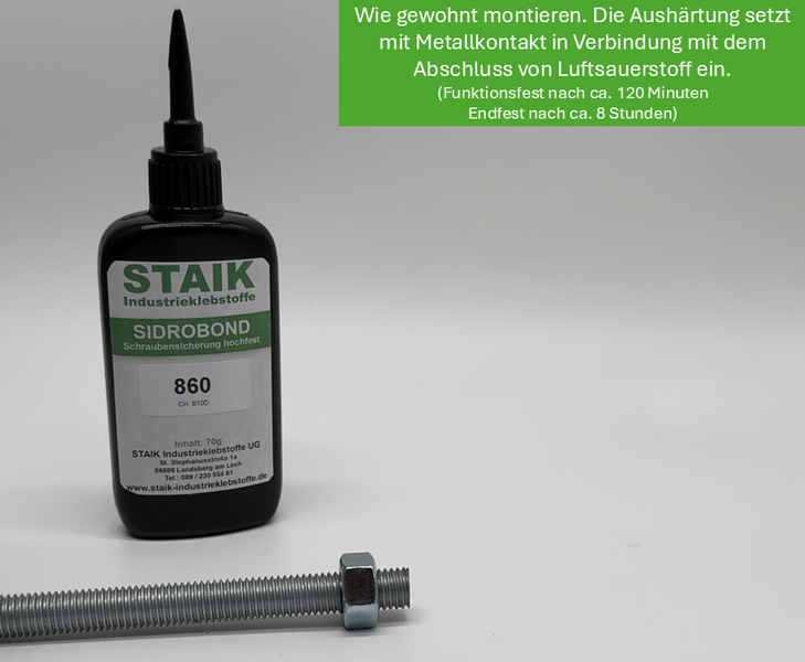 Sidrobond Schraubensicherung - Professionelle Schraubensicherung für höchste Ansprüche - 70g
