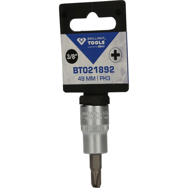 BRILLIANT TOOLS 3/8 PH Kreuzschlitz Bit-Stecknuss PH3 - BT021892