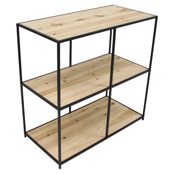 FRANK FLECHTWAREN | Regal Classic, breit, METALL, HOLZ, 80 x 40 x 80 cm
