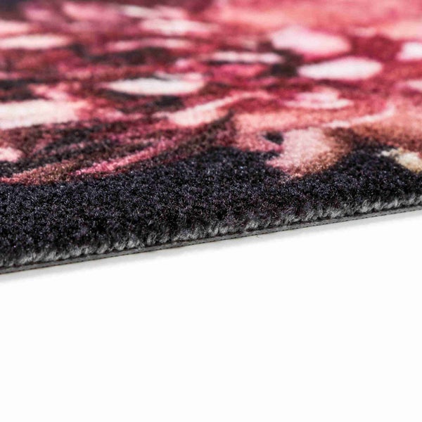 Detailansicht eines Teppichs mit Muster