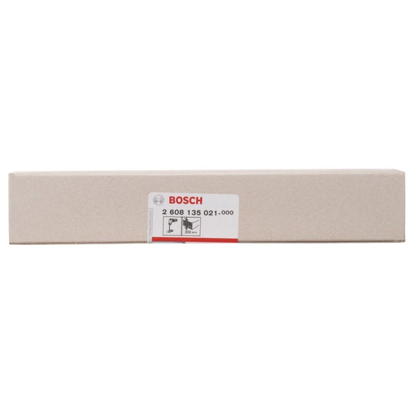 Bosch Führungsschiene für Schaumstoffsäge, 200 Millimeter, im Karton mit Bosch Logo.