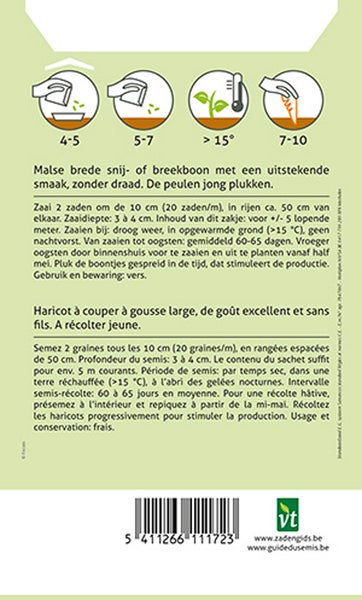 Aussaatanleitung für Buschbohnen