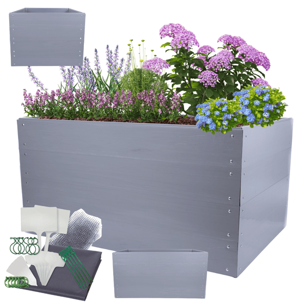 Hochbeete Growline Plast HxBxT 81x160x100 cm 4 Ebenen Kunststoff Grau