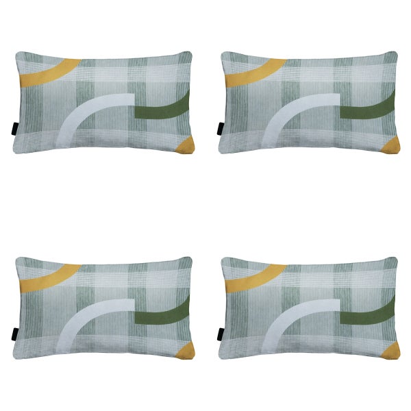 Dekokissen Tess orange - Ca. 30x50 cm - 4er-Set