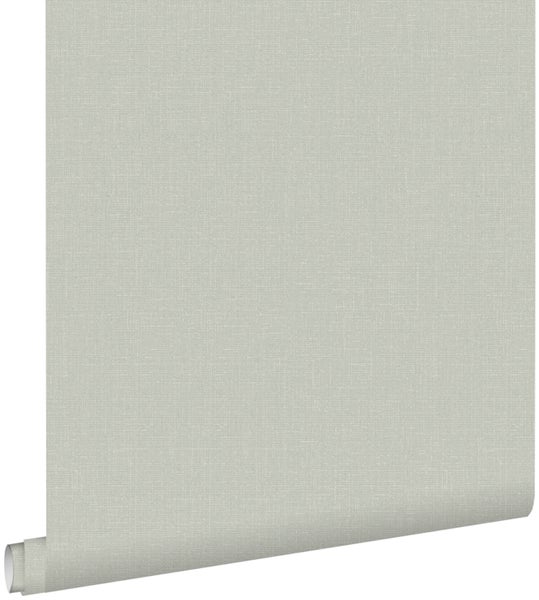 ESTAhome Tapete Leinen-Optik Hellgrau - 53 cm x 10.05 m - 148741