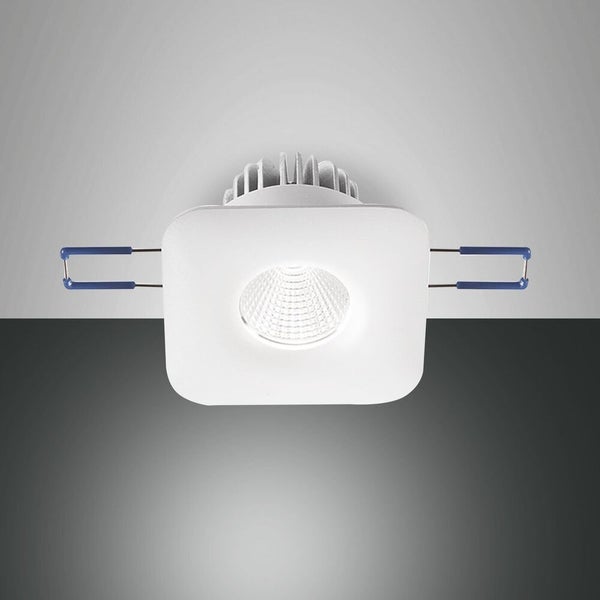 LED Spot Set Sigma in transparent und weiß 7W 800lm quadratisch