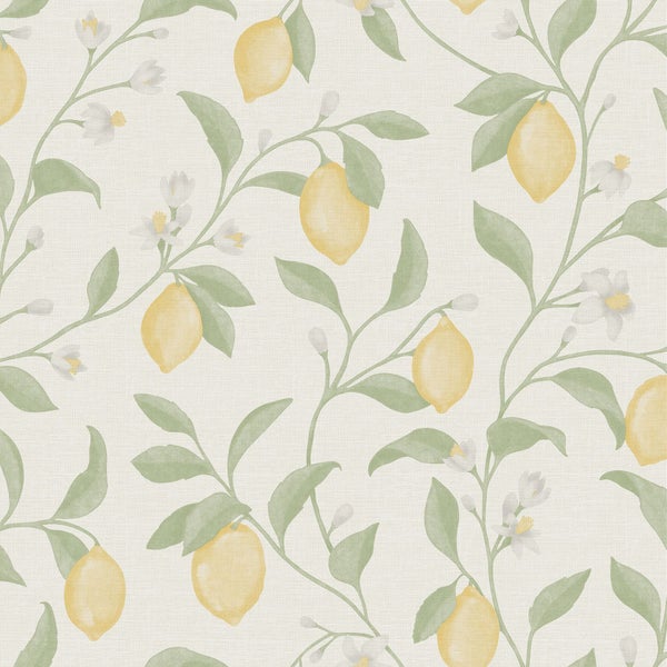 Tapete mit Zitronenmuster