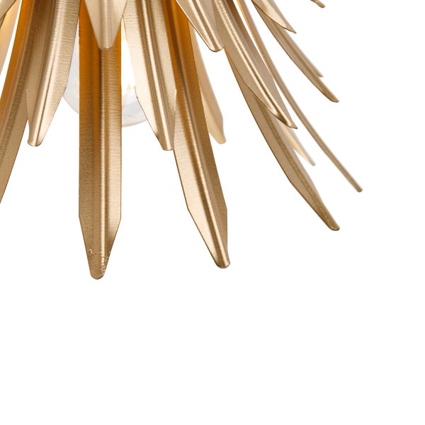 Art-Deco-Wandleuchte Gold mit Schwarz - Wesley