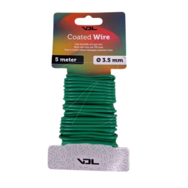 Grüner Pflanzendraht 5 mm x 5 m – Flexibel, Schonend & Vielseitig für Low Stress Training, Pflanzenstützung & Topfzubehör
