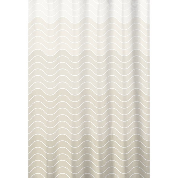 Duschvorhang mit Wellenmuster