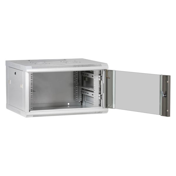 ProfiPatch Netzwerkschrank Wandgehäuse 19 Zoll 6HE montiert Tiefe 500mm grau