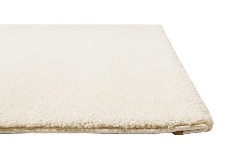Teppich Creme Weiß Kurzflor Lido Homie Living 80x150 cm