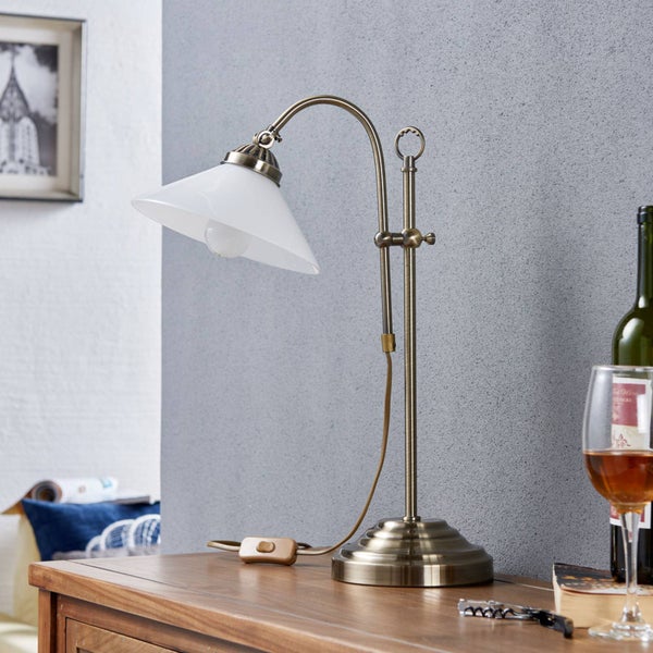 Lindby Tischlampe Otis (Retro, Vintage Antik) aus Metall (1 flammig E14) - Tischleuchte Schreibtischlampe Nachttischlampe Flurleuchte