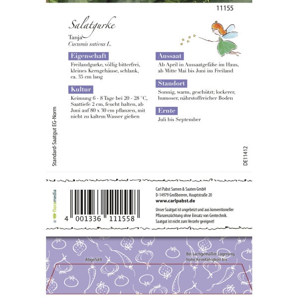 Salatgurke Tanja Saatgutpackung