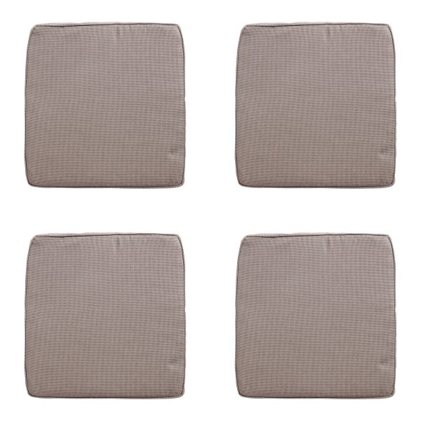 Sitzkissen Wicker Rib livella - Ca. 48x48 cm - 4er-Set