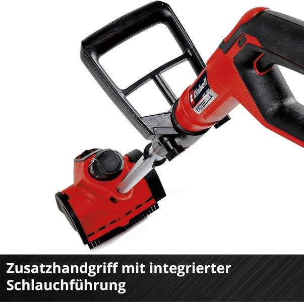 Einhell Picobella Oberflächenbürste mit Zusatzhandgriff und integrierter Schlauchführung.