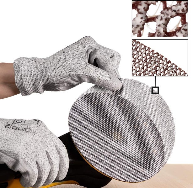 Mirka Abranet Netzschleifscheiben Ø 150mm Klett / Mix-Pack 5 von jeder Körnung 80, 120, 180, 240, 320, 400, 600 / 35 Stk / Für alle 150mm Exzenterschleifer und Schleifmaschinen
