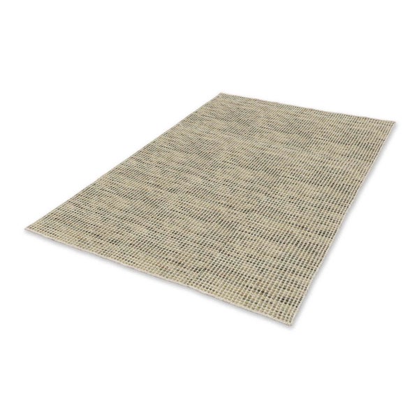 Rechteckiger Teppich mit strukturierter Noppen-Optik in Beige und Grau