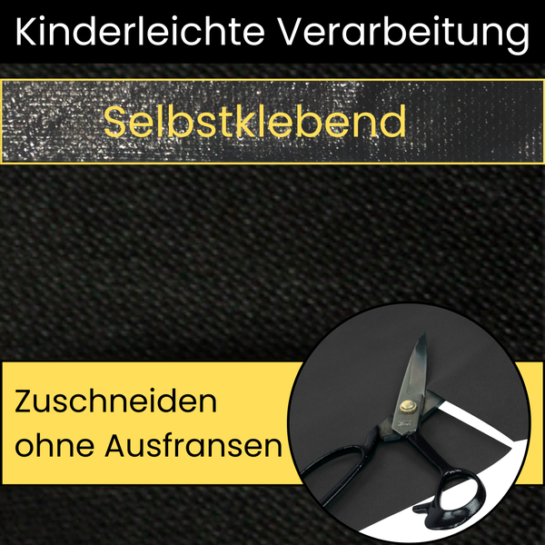 AMF Life Dachunterspannbahn, anthrazit, selbstklebend, mit Klebestreifen, 1,5m x 50m