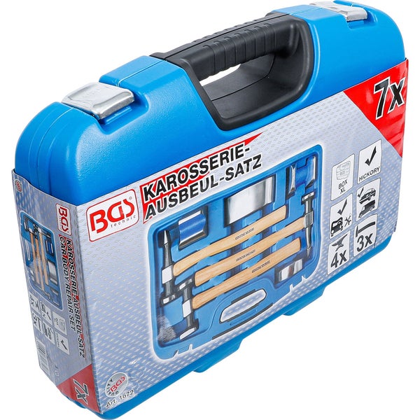 BGS technic Karosserie Ausbeul Satz im Werkzeugkoffer