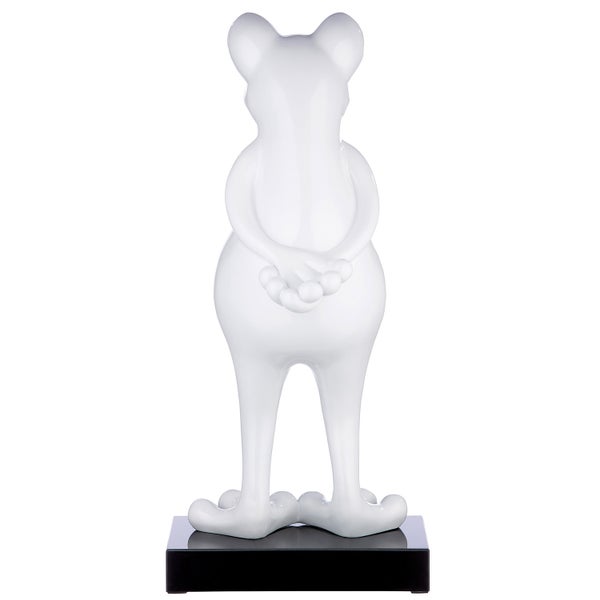 Skulptur GILDE Dekoration Höhe 65,5cm Breite 32cm weiß Kunstharz