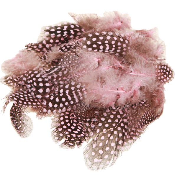 Dekorative Federn mit Tupfenmuster