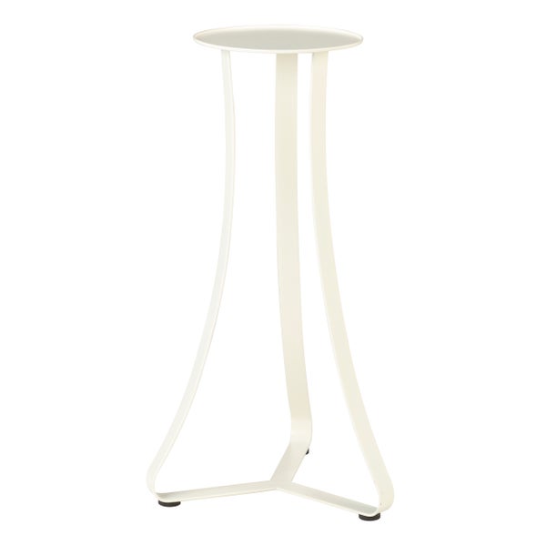 Scheurich Paris 51, Pflanzenständer/Blumenständer/Blumentopfständer/Postament aus Metall Farbe: White Matt, 24 cm Durchmesser, 51,4 cm hoch, 29,6 l Vol.