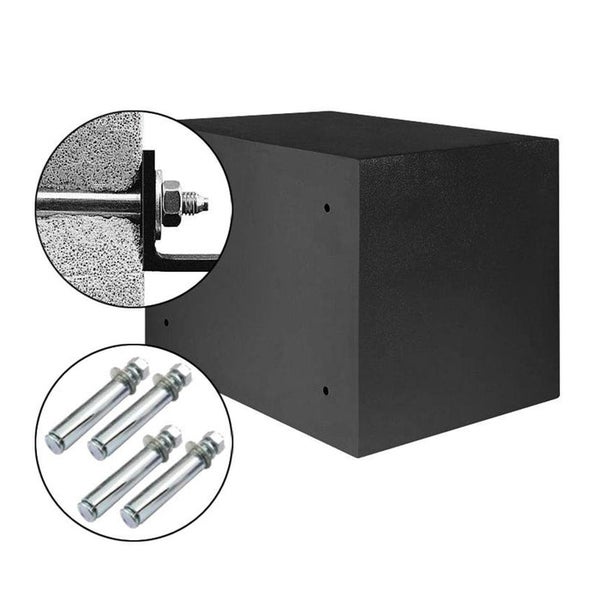FLOORDIREKT Tresor Safemaxx - mit elektronischem Zahlenschloss - Anthrazit - 17 x 23 x 17 cm - 6L