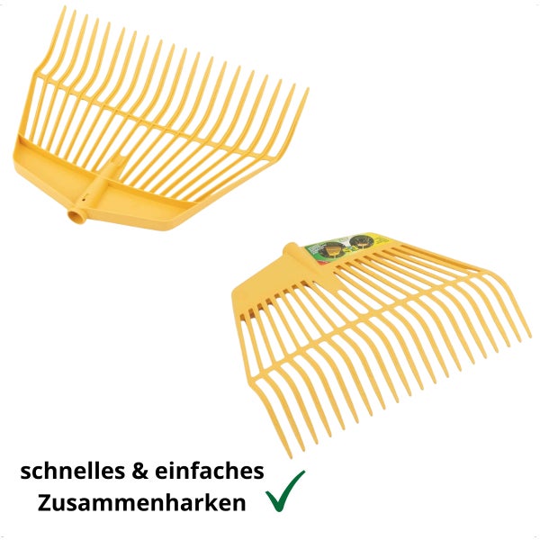 Laubrechen aus Kunststoff für die Gartenarbeit