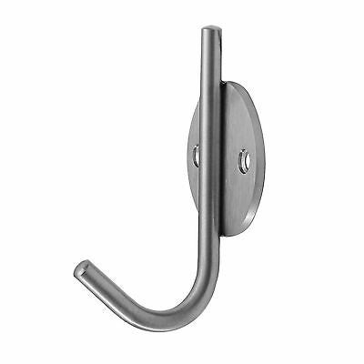 Wandhaken aus Metall mit ovaler Befestigungsplatte zur Wandmontage