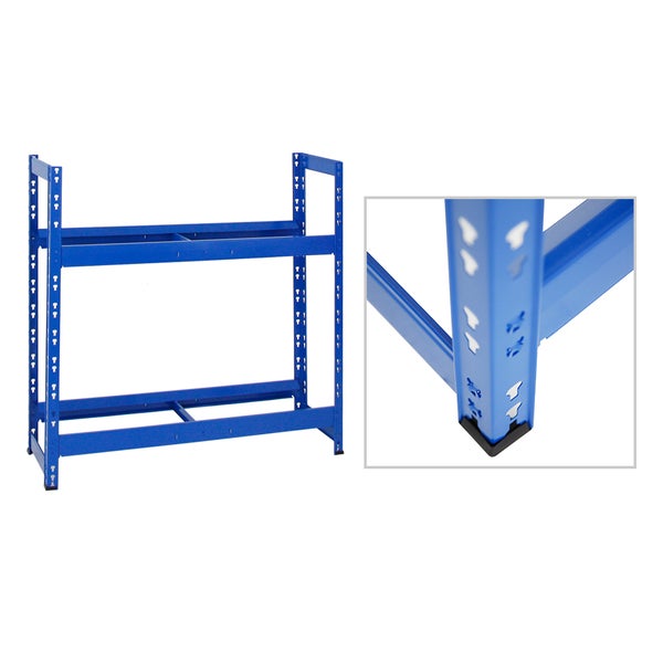 PROREGAL Mega Deal 2x Reifenregal Tiger HxBxT 100 x 110 x 35 cm Bis Zu 16 Reifen Blau