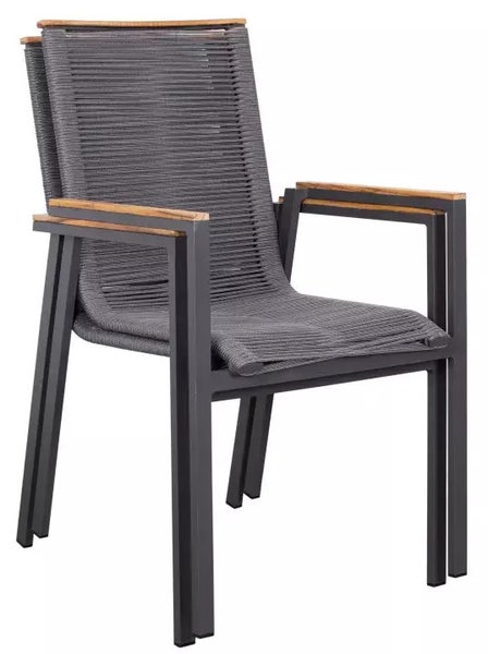 Gartenmöbelset Diningsessel Alicante mit Tisch Malaga 120cm